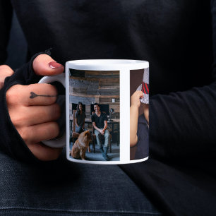 3 Personlig för fotomall Kaffemugg