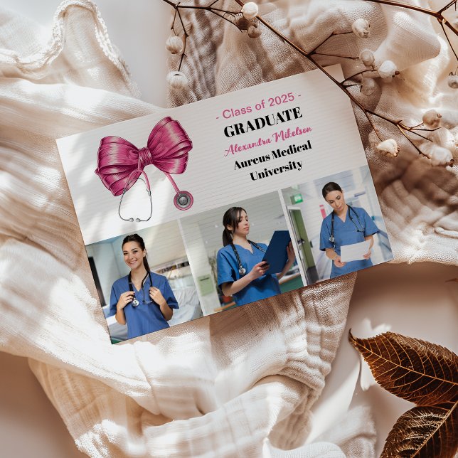 3 Photo Bow Stethoscope Sjuksköterskeskola Student Meddelande (Skapare uppladdad)