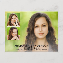 3 Photo Collage College High School Studenten Meddelande Vykort