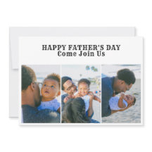 3 Photo Collage Lycklig Fars dag Cookout Party