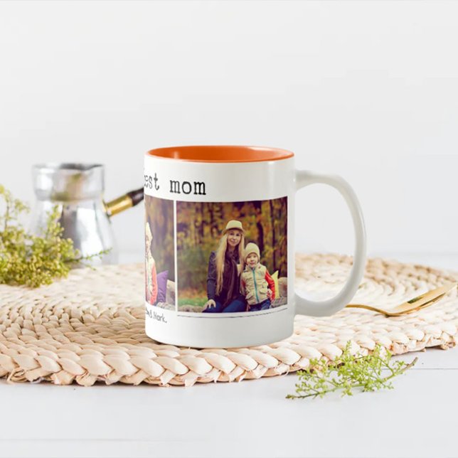 3 Photo Collage Wor'ld's Best Mamma Coffee Mugg (Skapare uppladdad)