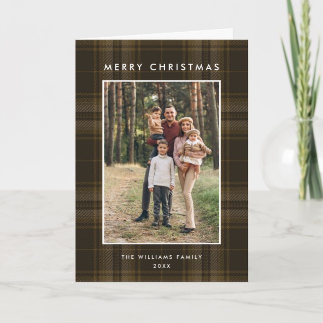 3 Photo Retro-julklapp Hälsning Helgkort (Framsida)