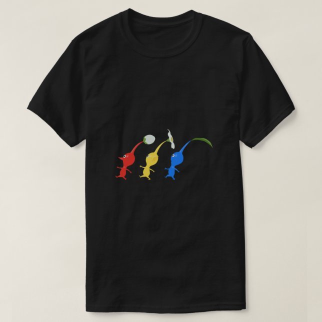 3 Pikmin Running Classic T Shirt (Design framsida)