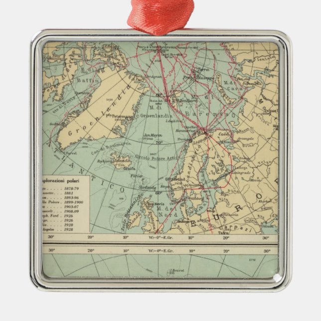 3 Polar Julgransprydnad Metall (Framsidan)