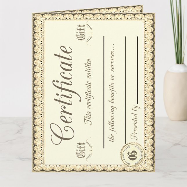 3 Presentkort Kort (Framsida)