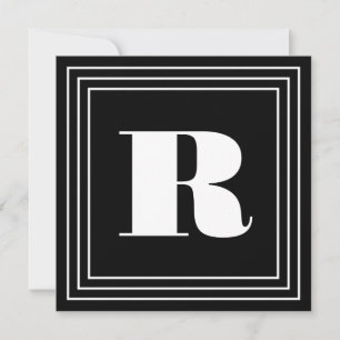 3 Ram Monogram Svartvitt