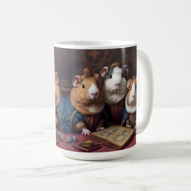 3 Renaissance Guinea Grisar Kaffemugg (Framsida höger)