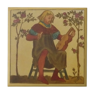 #3 Repro Copeland Medieval Minstrels Music Tema Kakelplatta