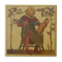 #3 Repro Copeland Medieval Minstrels Music Teme Kakelplatta