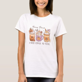 3 Retro Halloween-kaffe, Hocus pocus Frappuccino T Shirt