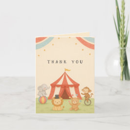 3 Ring Circus Baby Shower Tack Kort
