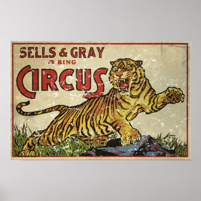 3 Ring Circus - omkring 1930 nödlidande Poster (Framsidan)