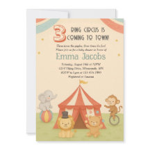 3 Ring Circus Trilling Barnomsorg Inbjudan