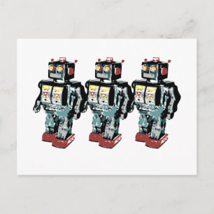 3 Robotar Vykort