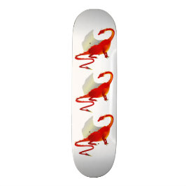 3 röda drakar mini skateboard bräda 18,7 cm