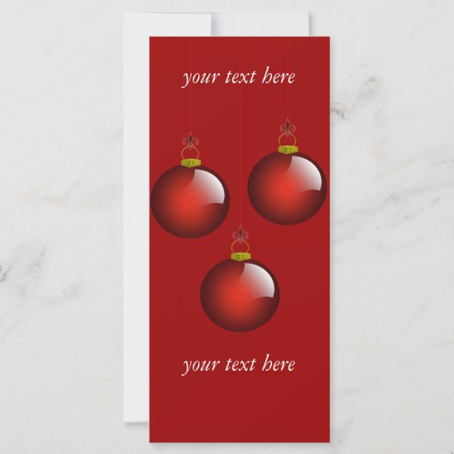 3 Röda prydnadsföremål (Framsida)