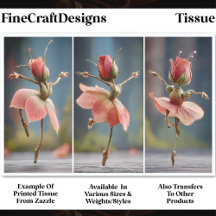 3  Rosa ros Fairy Ballerinas DJ8R Decoupage