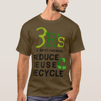3 s Miljön Minska sparan för att återanvända Återv T Shirt