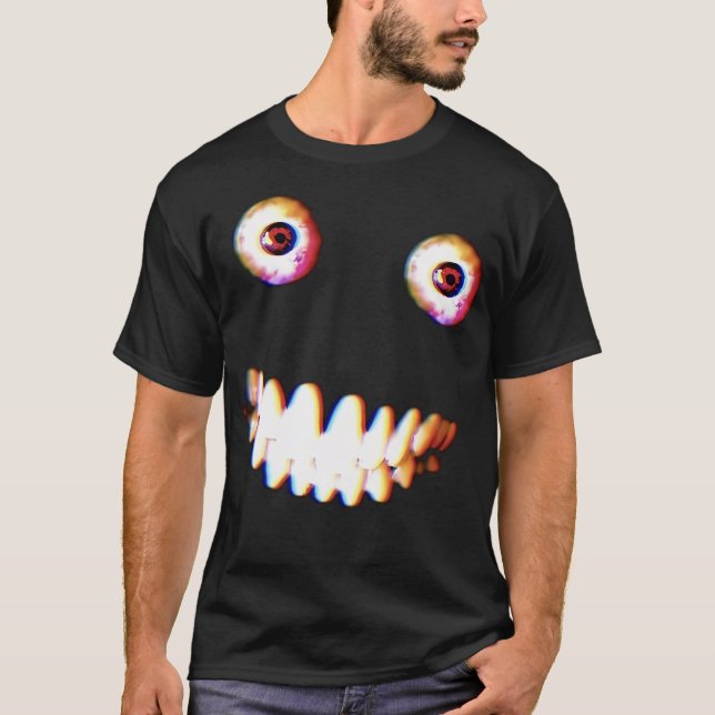 3 Scary Games Markiplier Scary Ansikte T Shirt (Framsida)