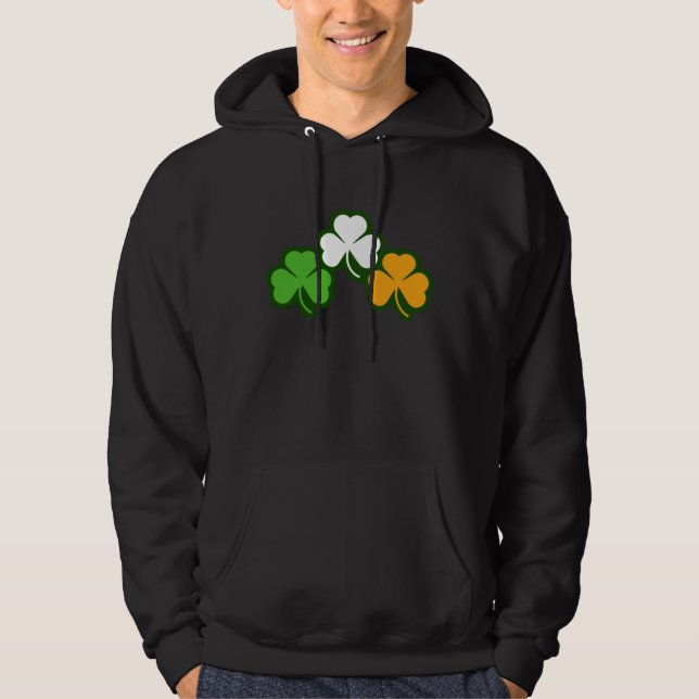 3 Shamrocks Tröja Med Luva (Framsida)