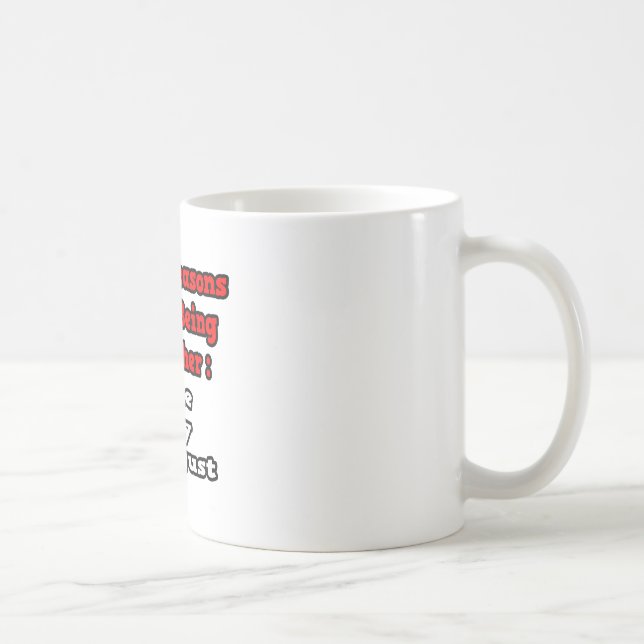 3 Skäl till att jag är lärare i Kärlek Kaffemugg (Höger)