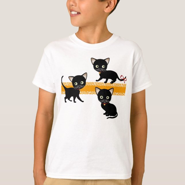 3 skjortor för kattungebarn T Shirt (Framsida)