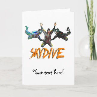 3 Skydivers - Orange Kort