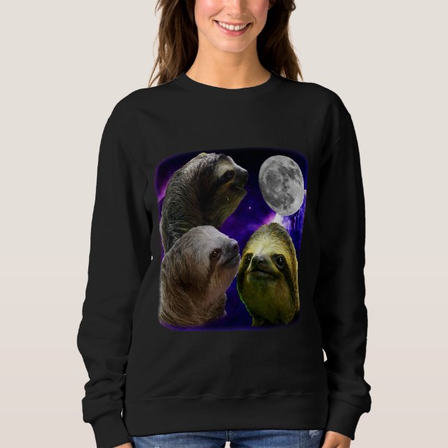 3 Sloths Måne T Shirt (Framsida)