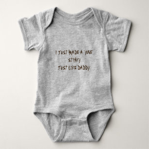 "3-SNAP GRUND BABY OUTFIT" FUNNY DADDY REMARK T SHIRT