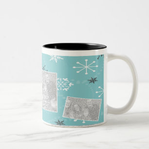 3 snöamigos Två-Tonad mugg