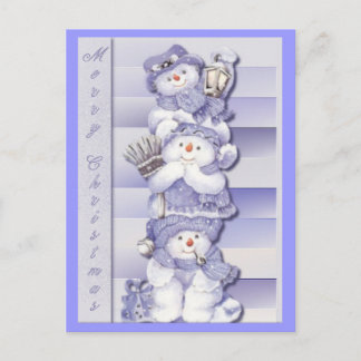 3 Snömän - Vykort