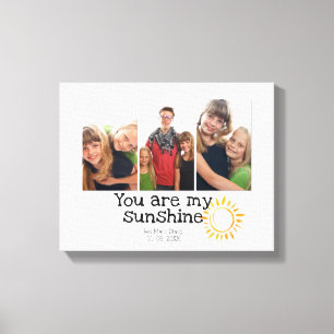 3 soffert för Photo Grid Kids Lycklig Family Sunn Canvastryck