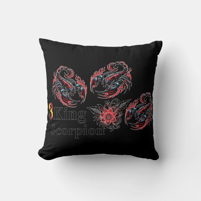 3 Sporpion King Pillow Kudde (Framsida)