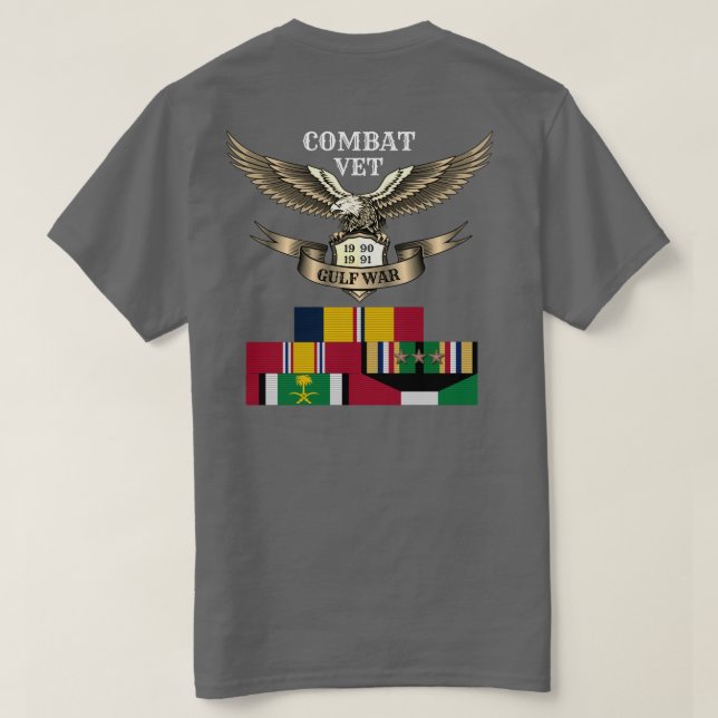 3 STÄDER BEKÄMPAR VET BUKT KRIG T SHIRT (Design baksida)