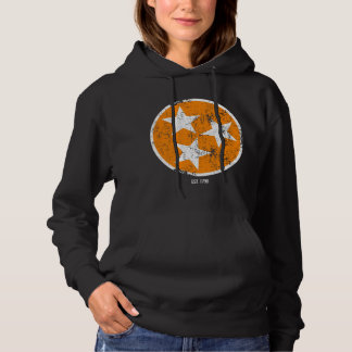 3 Star TN Flagga Orange & White Tennessee Statlig T Shirt