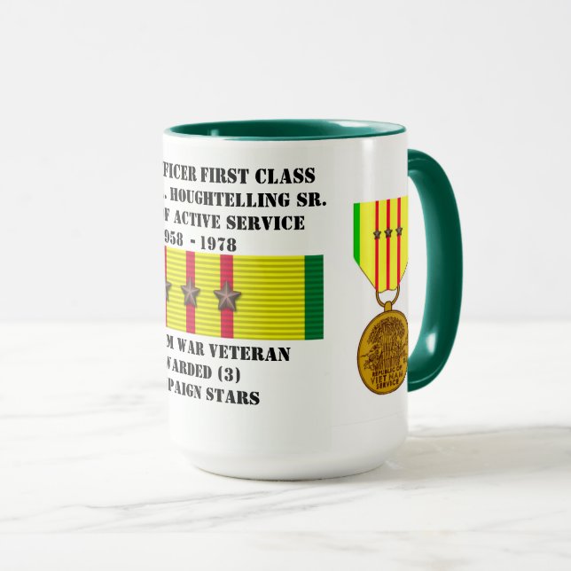 3 STARS SAILOR VIETNAM KRIG MUGG (Framsida höger)