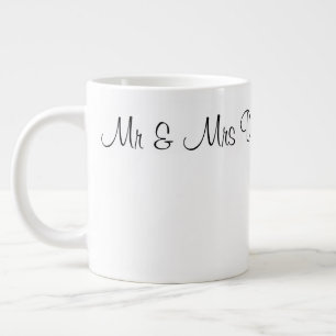 3 stilmuggar - Mr & Mrs Dickinson 21.07.20xx Jumbo Mugg