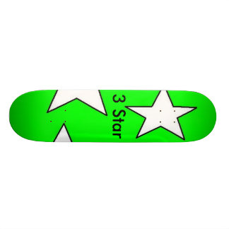 3 stjärnadesigner gröna Skatboard Mini Skateboard Bräda 18,5 Cm