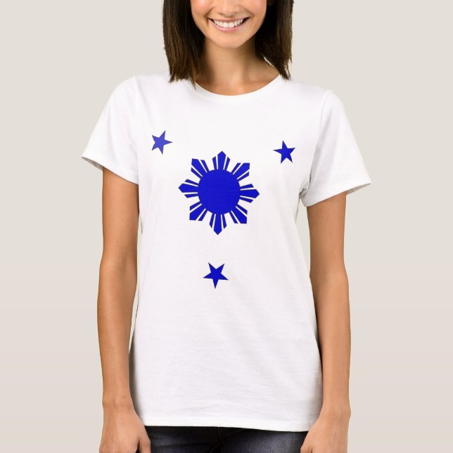 3 stjärnor & en sol tee shirt (Framsida)