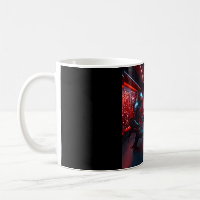 3 svart kackerlackad mot humoider med rött ögon kaffemugg (Vänster)