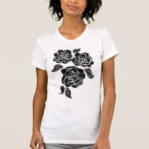 3 svart ro t shirt