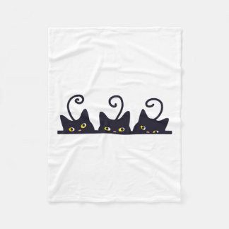 3 Svarta katter Lovers Design Women Manar Gir Fleecefilt