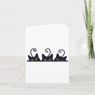 3 Svarta katter Lovers Design Women Manar Gir Kort