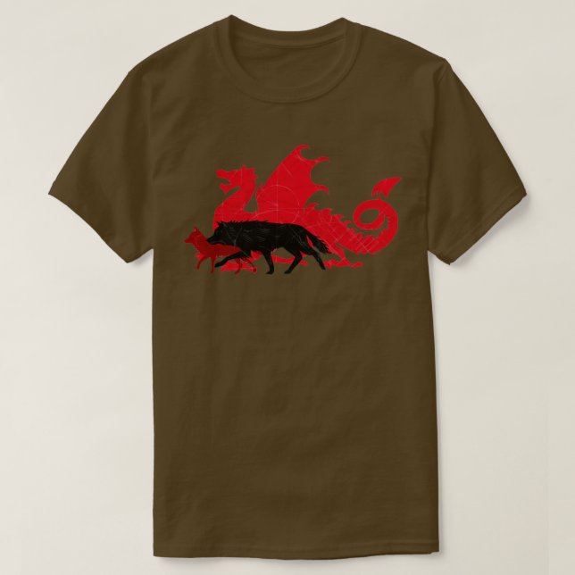 3 Taveren Wheel of Time T Shirt (Design framsida)