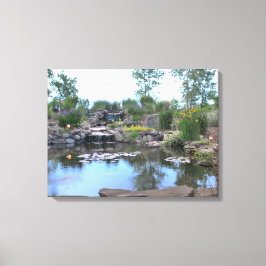 3-Tier Waterfall Koi Pond Canvas