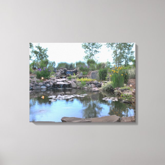 3-Tier Waterfall Koi Pond Canvas (Framsida)