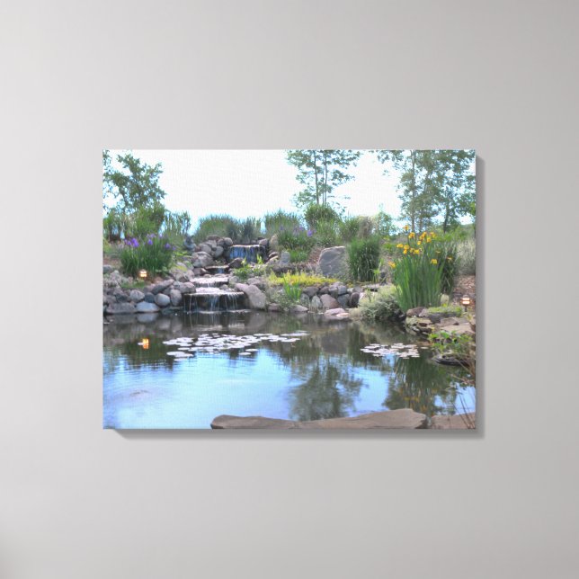 3-Tier Waterfall Koi Pond Canvas (Framsida)