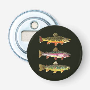 3 Tjock Trout for Anglers and Ichthyologists Flasköppnare