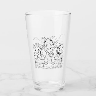 3 tokiga getter dricker glas
