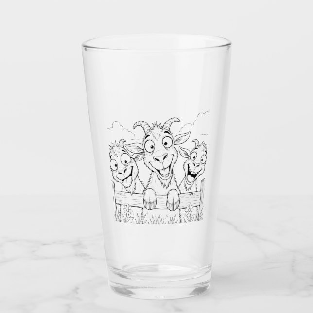 3 tokiga getter dricker glas (Framsida)